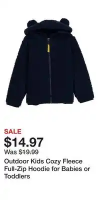 Cabela's Outdoor Kids Cozy Fleece Full-Zip Hoodie for Babies or Toddlers offer