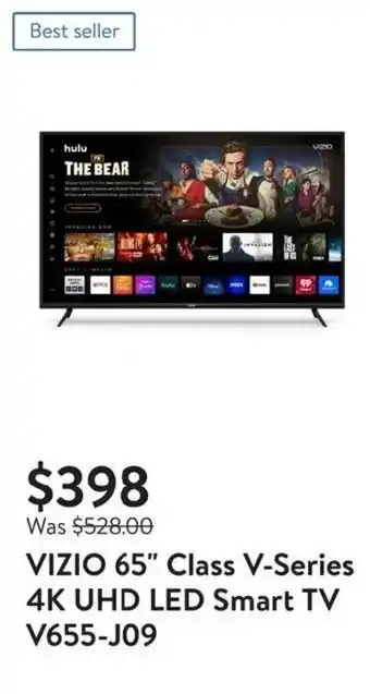 Walmart VIZIO 65" Class V-Series 4K UHD LED Smart TV V655-J09 offer