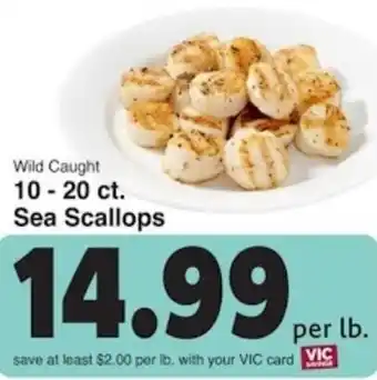 Harris Teeter Sea Scallops offer