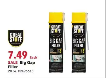 Runnings GREAT STUFF Big Gap Filler offer