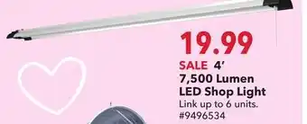 Runnings 4' 7, 500 Lumen LED Shop Light offer