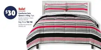 Family Dollar Comforter Sets Queen or King, 7 pc offer