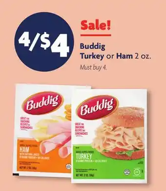 Family Dollar Buddig Turkey or Ham offer