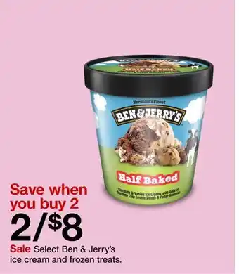 Target Select Ben & Jerry's ice cream and frozen treats offer