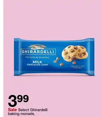 Target Select Ghirardelli baking morsels offer