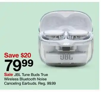 Target JBL Tune Buds True Wireless Bluetooth Noise Canceling Earbuds offer