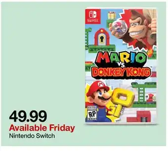 Target Mario vs Donkey Kong Nintendo Switch offer