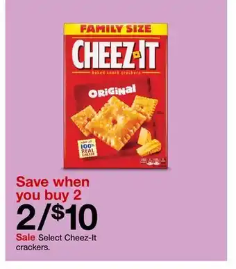 Target Select Cheez-It crackers offer