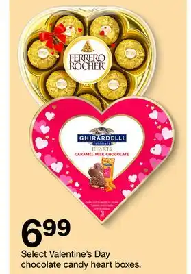 Target Select Valentine's Day chocolate candy heart boxes offer