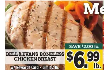 Dearborn Market BELL & EVANS BONELESS CHICKEN BREAST offer