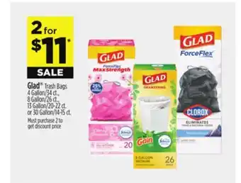 Dollar General Glad Trash Bags offer