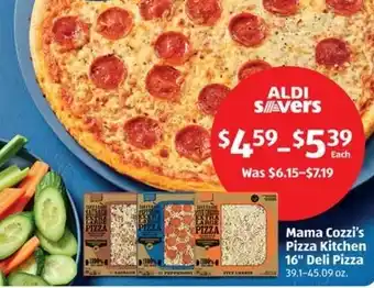 Aldi Mama Cozzi's Pizza Kitchen 16" Deli Pizza offer