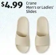 Aldi Crane Men's or Ladies' Slides offer