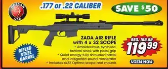 Big 5 Hatsan Zada Air Rifle with 4x32 Scope offer