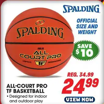 Big 5 Spalding All Court Pro TF Basketball offer