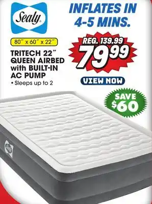 Big 5 Sealy 22 Tritech Airbed Queen with Built-in AC Pump offer