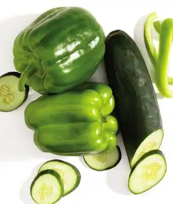 Hy-Vee Green peppers or cucumbers offer