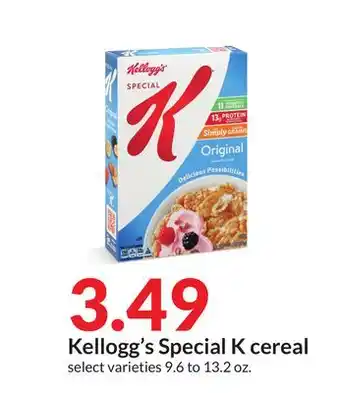 Hy-Vee Kellogg's Special K cereal offer