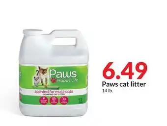 Hy-Vee Paws cat litter offer