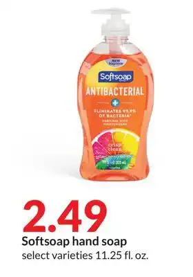 Hy-Vee Softsoap hand soap offer