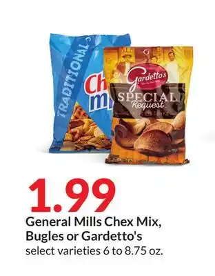 Hy-Vee General Mills Chex Mix, Bugles or Gardetto's offer
