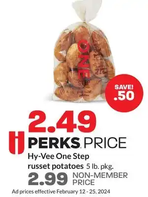 Hy-Vee Hy-Vee One Step russet potatoes offer