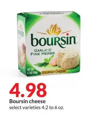 Hy-Vee Boursin cheese offer