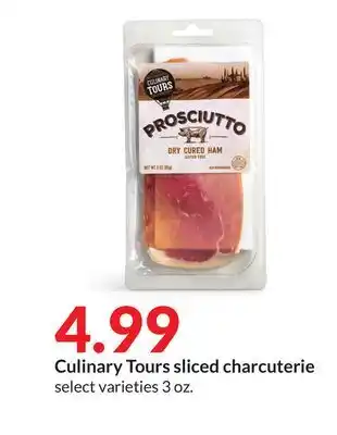 Hy-Vee Culinary Tours sliced charcuterie offer