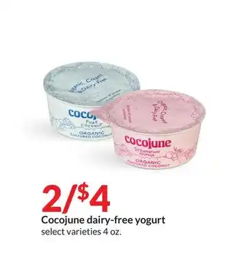 Hy-Vee Cocojune dairy-free yogurt offer