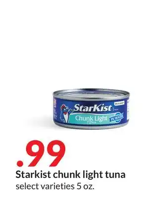 Hy-Vee Starkist chunk light tuna offer