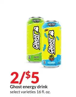 Hy-Vee Ghost energy drink offer