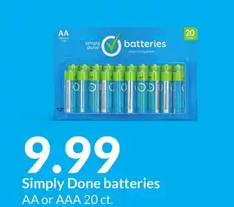 Hy-Vee Simply Done batteries offer