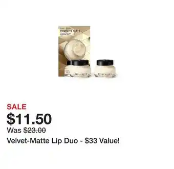 Belk Velvet-Matte Lip Duo - $33 Value! offer