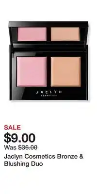 Ulta Beauty Jaclyn Cosmetics Bronze & Blushing Duo offer