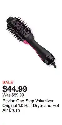 Ulta Beauty Revlon One-Step Volumizer Original 1.0 Hair Dryer and Hot Air Brush offer