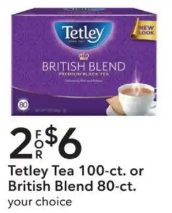 Publix Tetley Tea 100-ct. or British Blend 80-ct. offer