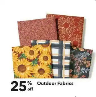 25% Off Outdoor Fabrics