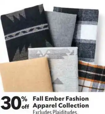 30% Off Fall Ember Fashion Apparel Collection