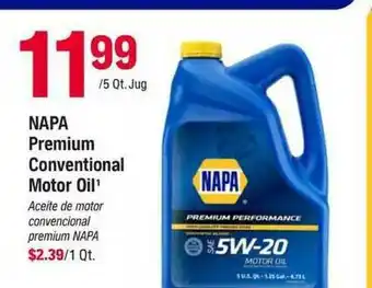 Napa Napa Premium Conventional Motor Oil offer