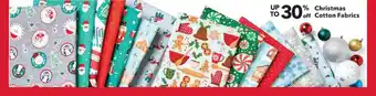 JOANN Up To 30% Off Christmas Cotton Fabrics offer