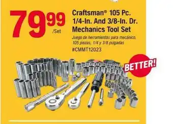 Napa Craftsman Mechanics Tool Set offer