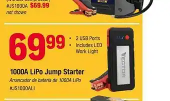 Napa 1000a Lipo Jump Starter offer