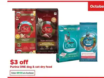 Pet Supplies Plus Purina One Dog & Cat Dry Food offer
