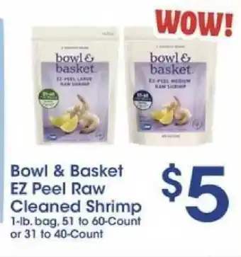 Price Rite Bowl & Basket Ez Peel Raw Cleaned Shrimp offer