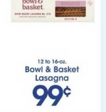 Price Rite Bowl & Basket Lasagna offer