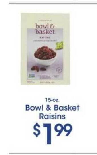 Price Rite Bowl & Basket Raisins offer