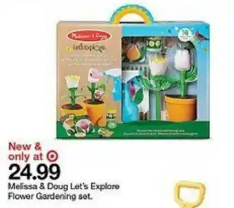 Target Melissa & Doug Let's Explore Flowering Gardening Set offer