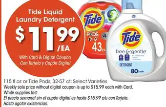 Ralphs Tide Liquid Laundry Detergent offer