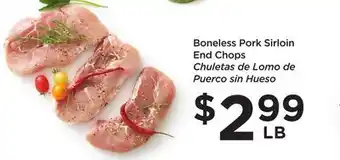 Food 4 Less Boneless Pork Sirloin End Chops offer