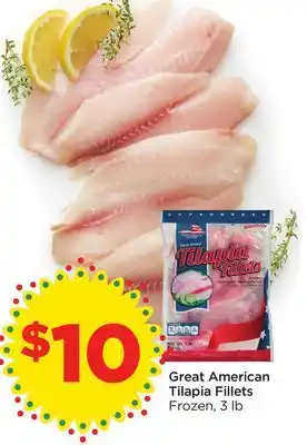 Food 4 Less Great American Tilapia Fillets offer